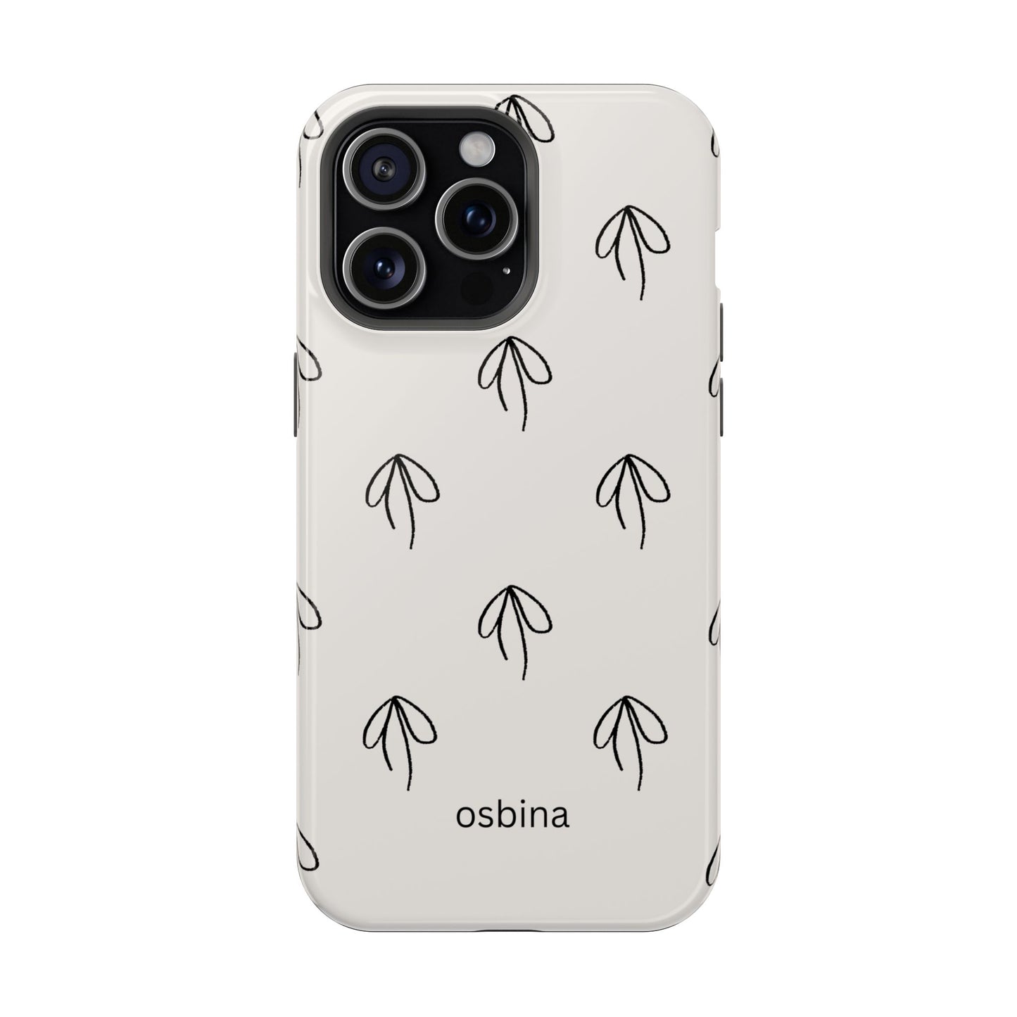 osbina | MagSafe compatible for iPhone | Linéa Flora Minimalistic Flower Phone Case | Modern Muse Collection