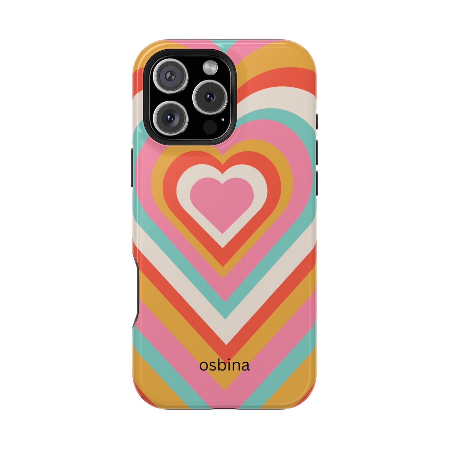 osbina | MagSafe compatible for iPhone | Heart Nouveau Phone Case | Modern Muse Collection