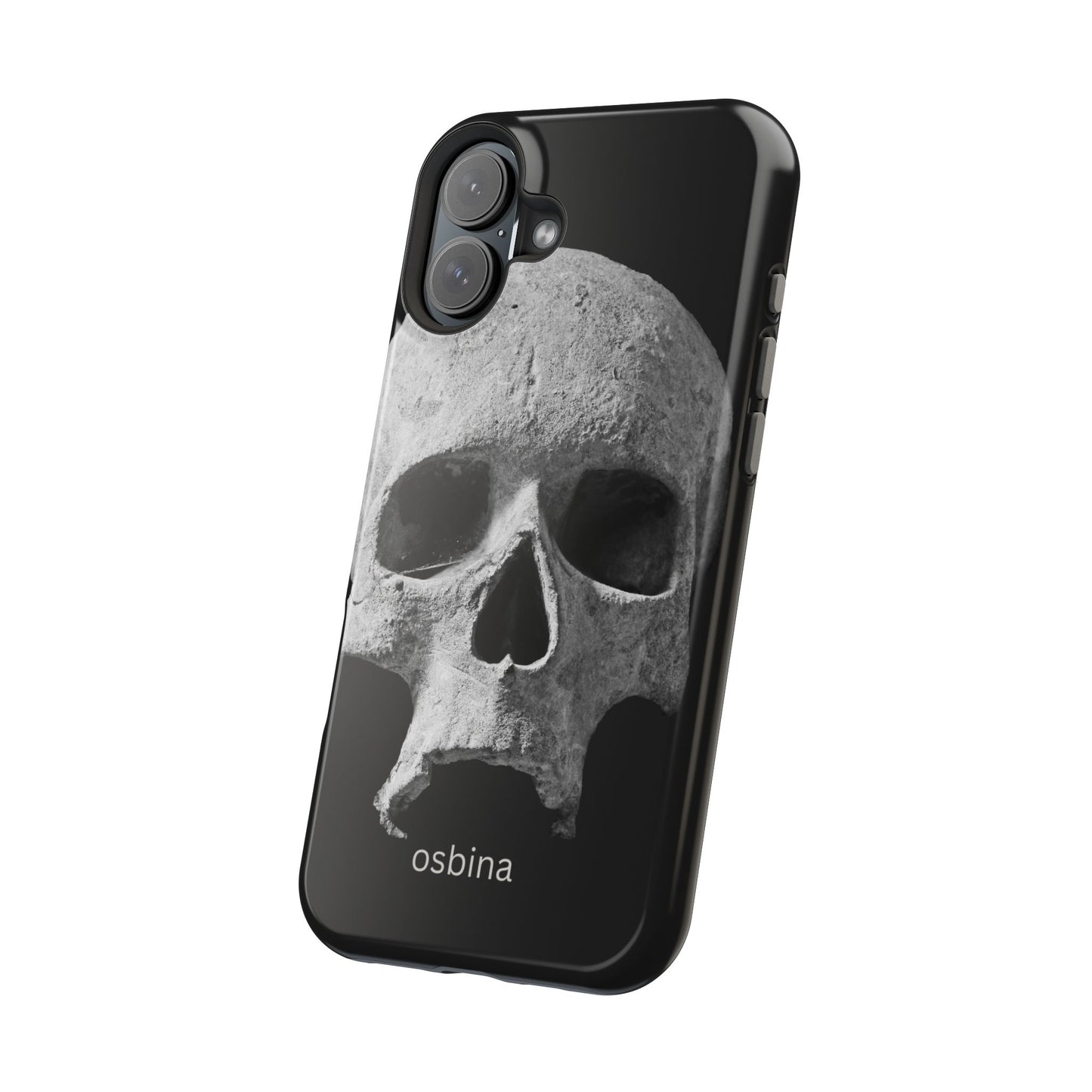 osbina | MagSafe compatible for iPhone | White Skull Phone Case | Season Collective Collection