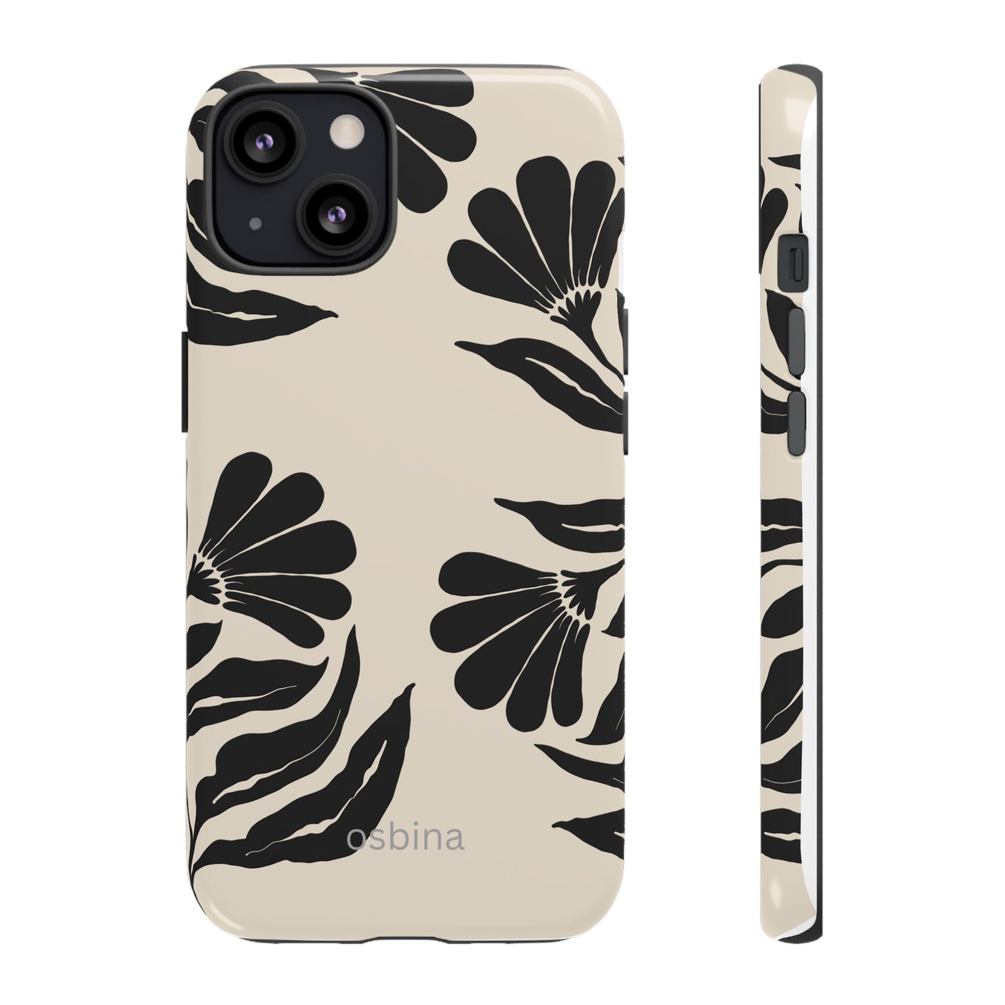 osbina | Obsidian Bloom Flower Phone Case | Modern Muse Collection