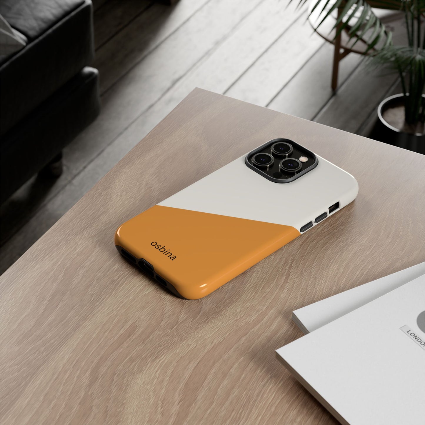 osbina | Divide & Conquer — The Orange + White Split Diagonal Case | The Season Collective