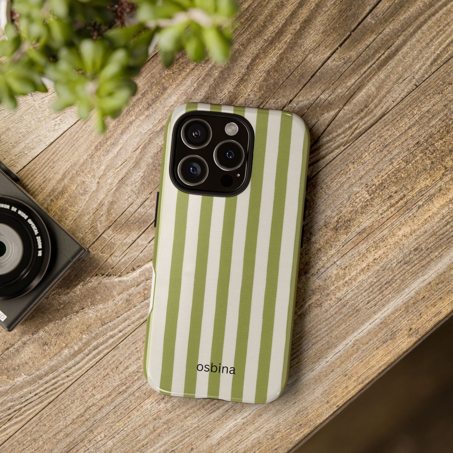 osbina | Verde Stripe Phone Case | Color Edit Collection