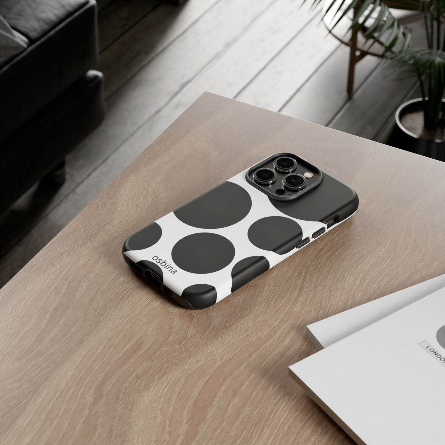 osbina | The Noir Bubbles Phone Case | Modern Muse Collection
