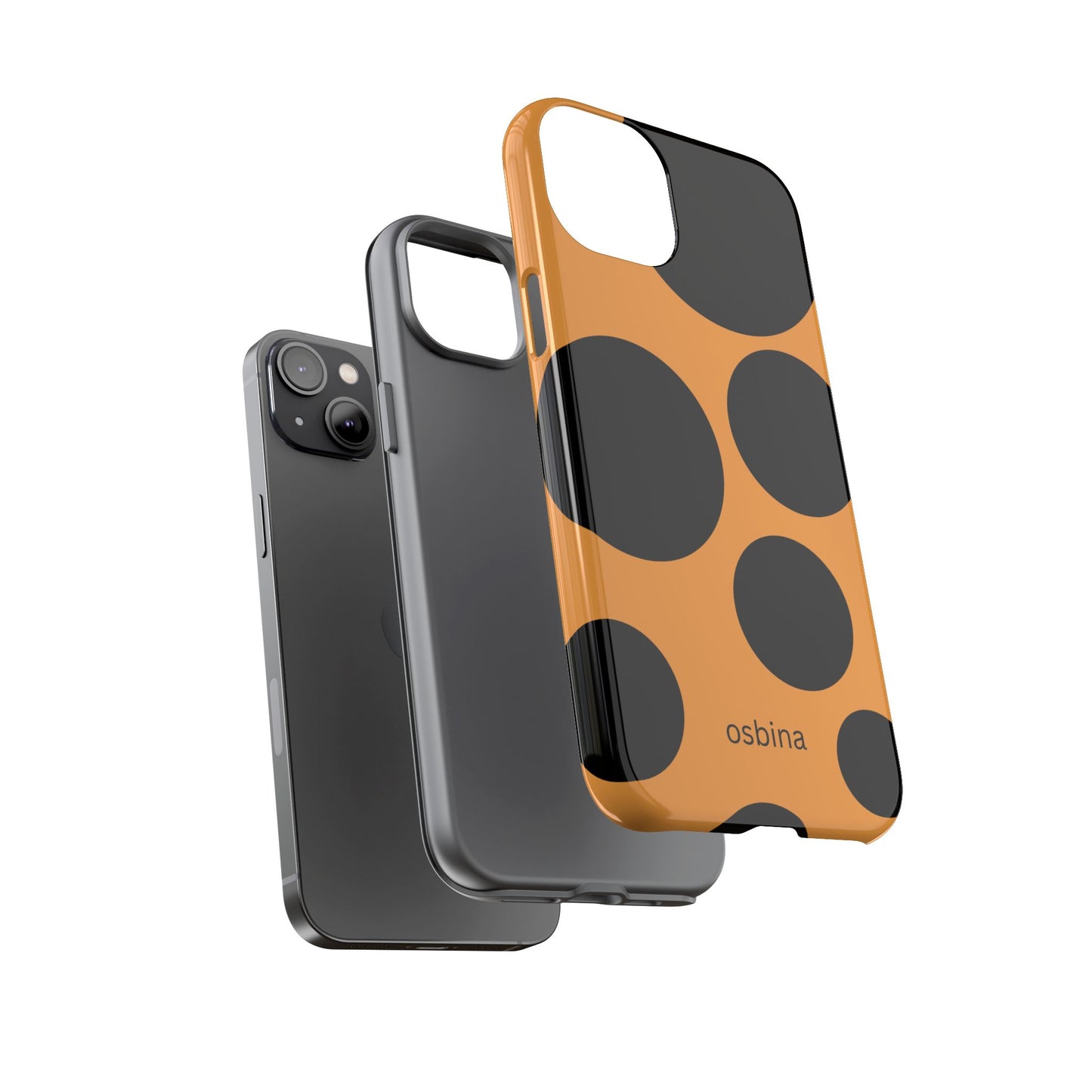 osbina | The Bubble Statement Case in Orange + Black | The Season Collective