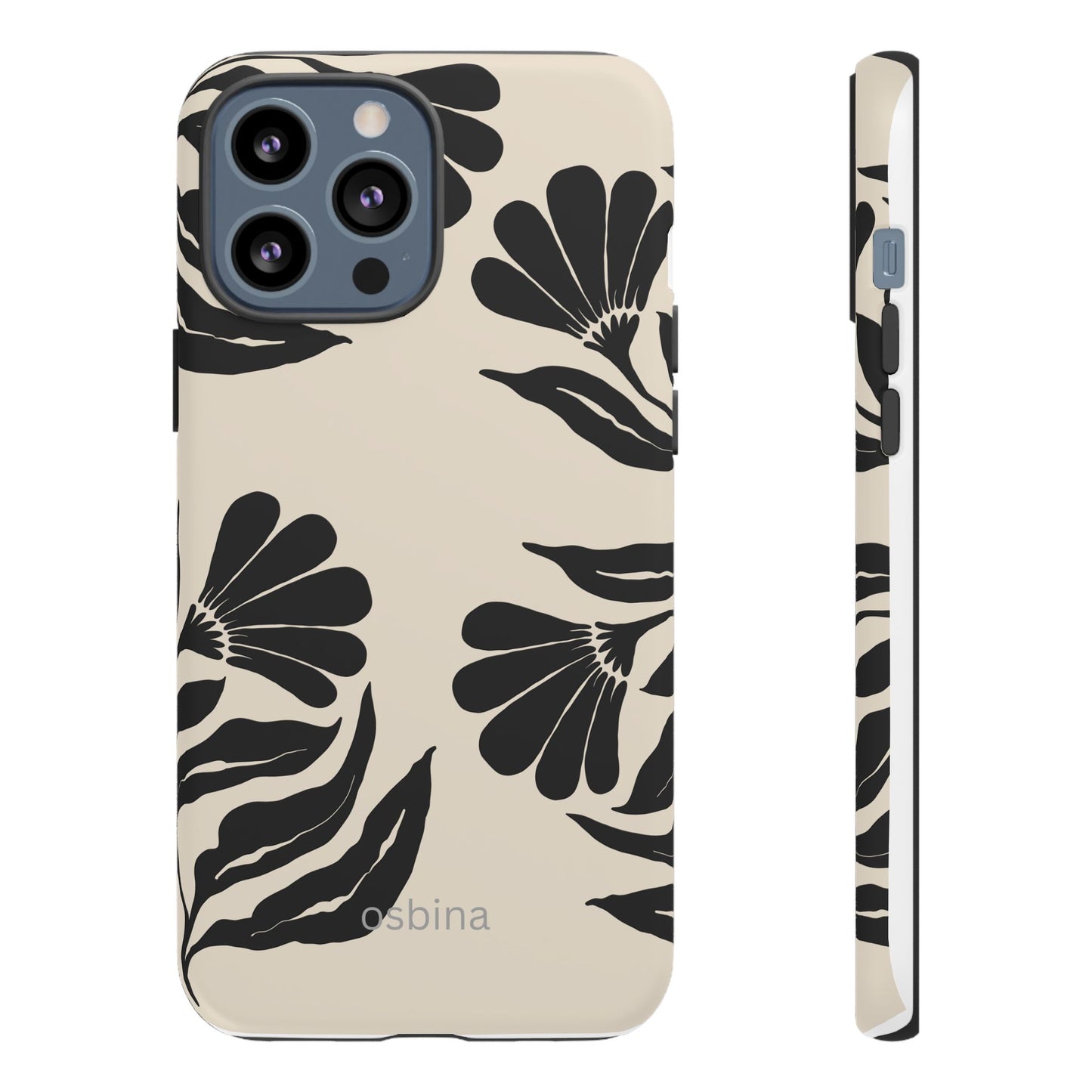 osbina | Obsidian Bloom Flower Phone Case | Modern Muse Collection