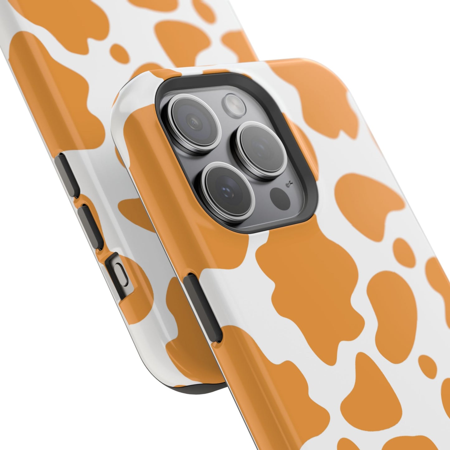 osbina | MagSafe Compatible for iPhone | Holy Cow, It’s Chic — The Orange Cow Print Case | The Season Collective