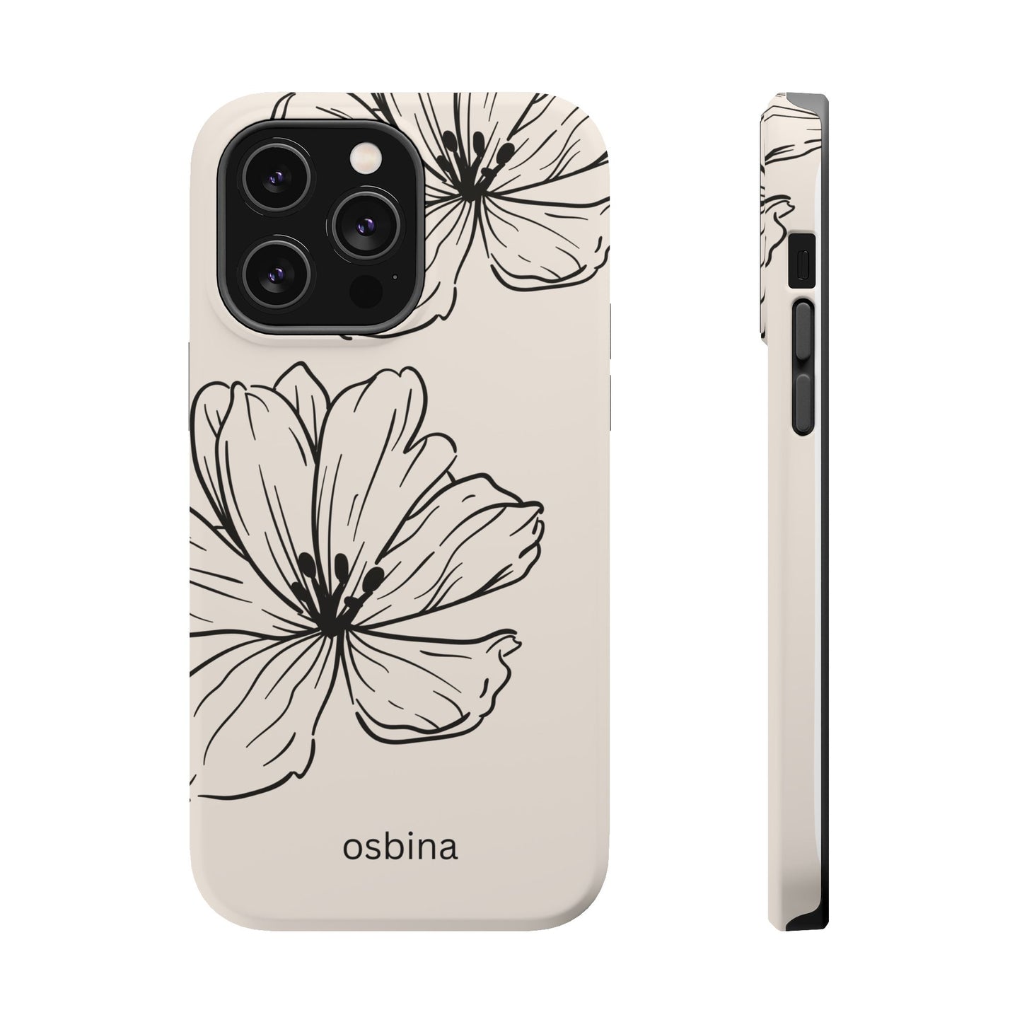 osbina | MagSafe compatible for iPhone | Poppy Whisper Phone Case | Modern Muse Collection