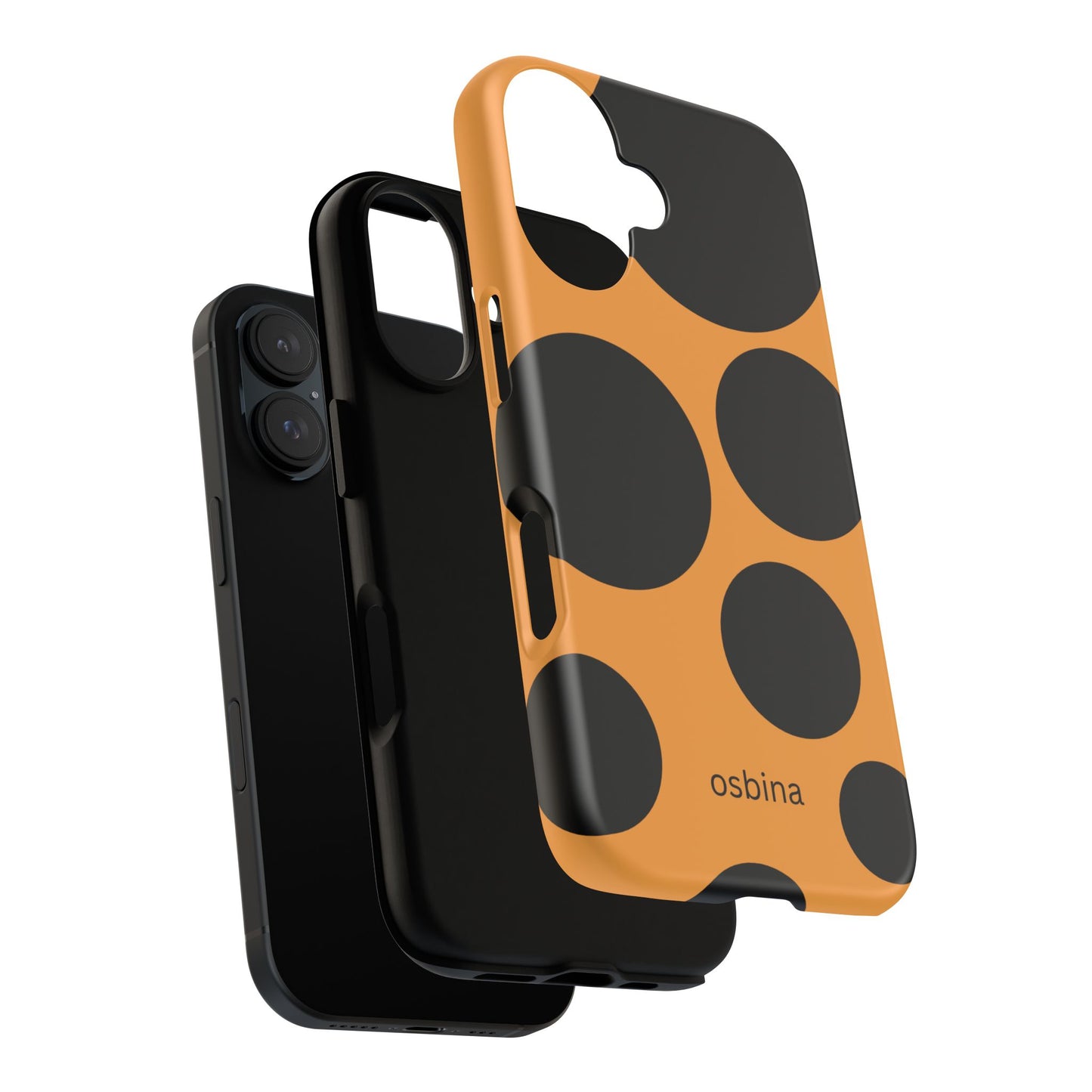 osbina | The Bubble Statement Case in Orange + Black | The Season Collective