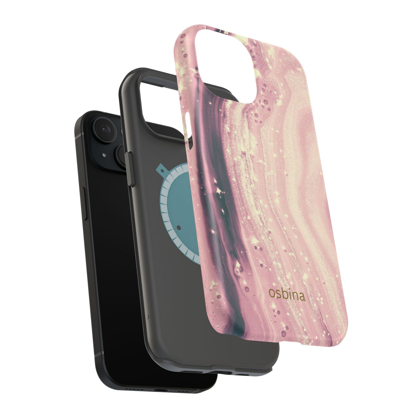 osbina | MagSafe compatible for iPhone | The Amethyst Glow Phone Case | Modern Muse Collection