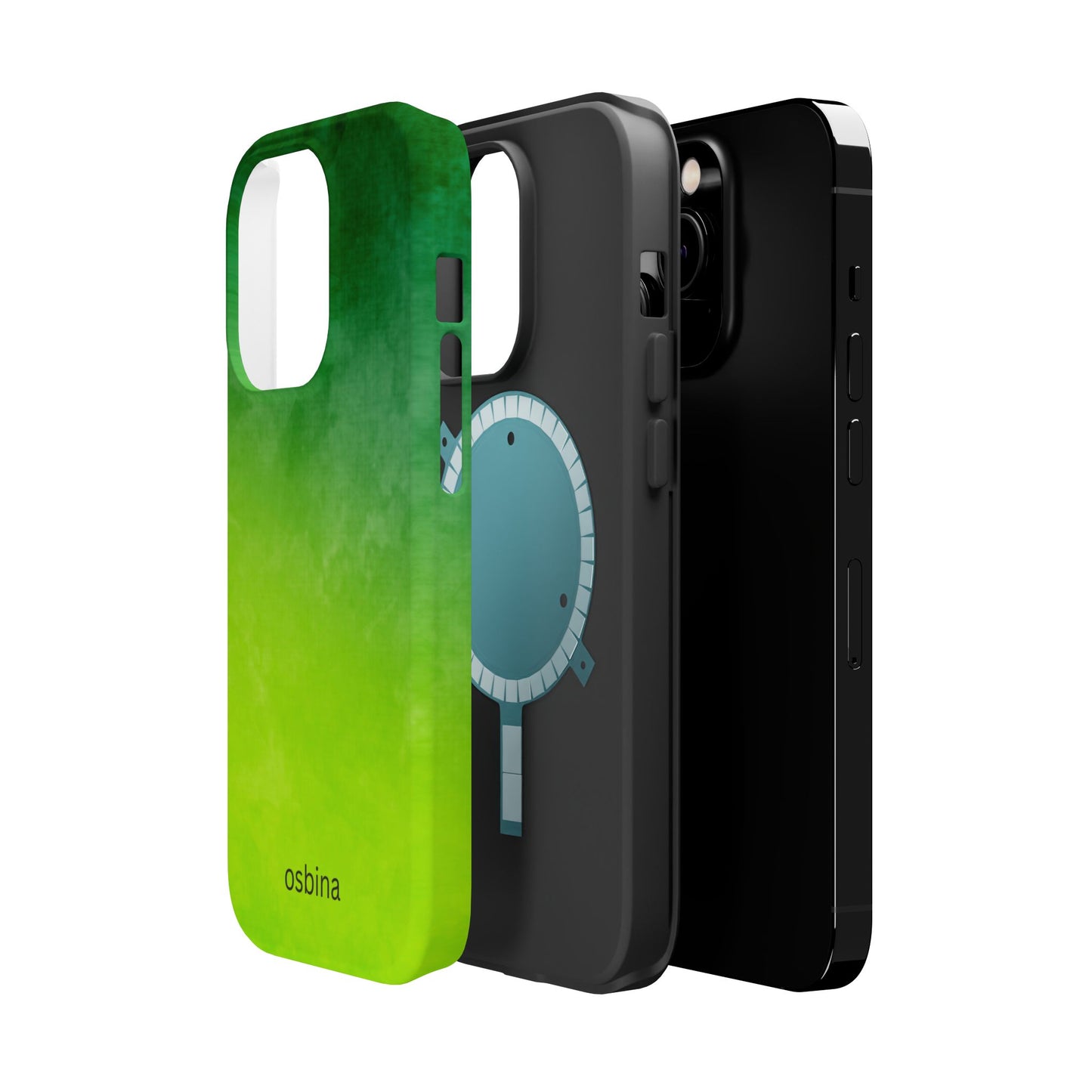 osbina | MagSafe compatible for iPhone | The Verde Glow Phone Case | Color Edit Collection
