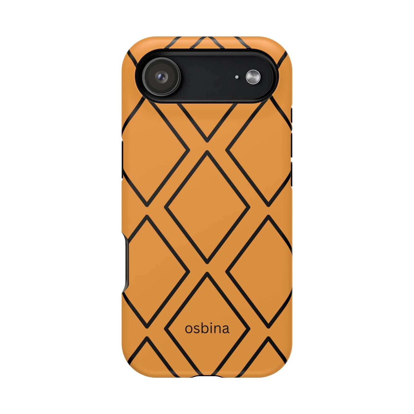osbina | MagSafe Compatible for iPhone | Diamonds Are Your Phone’s Best Friend — The Orange + Black Diamond Case | The Season Collective