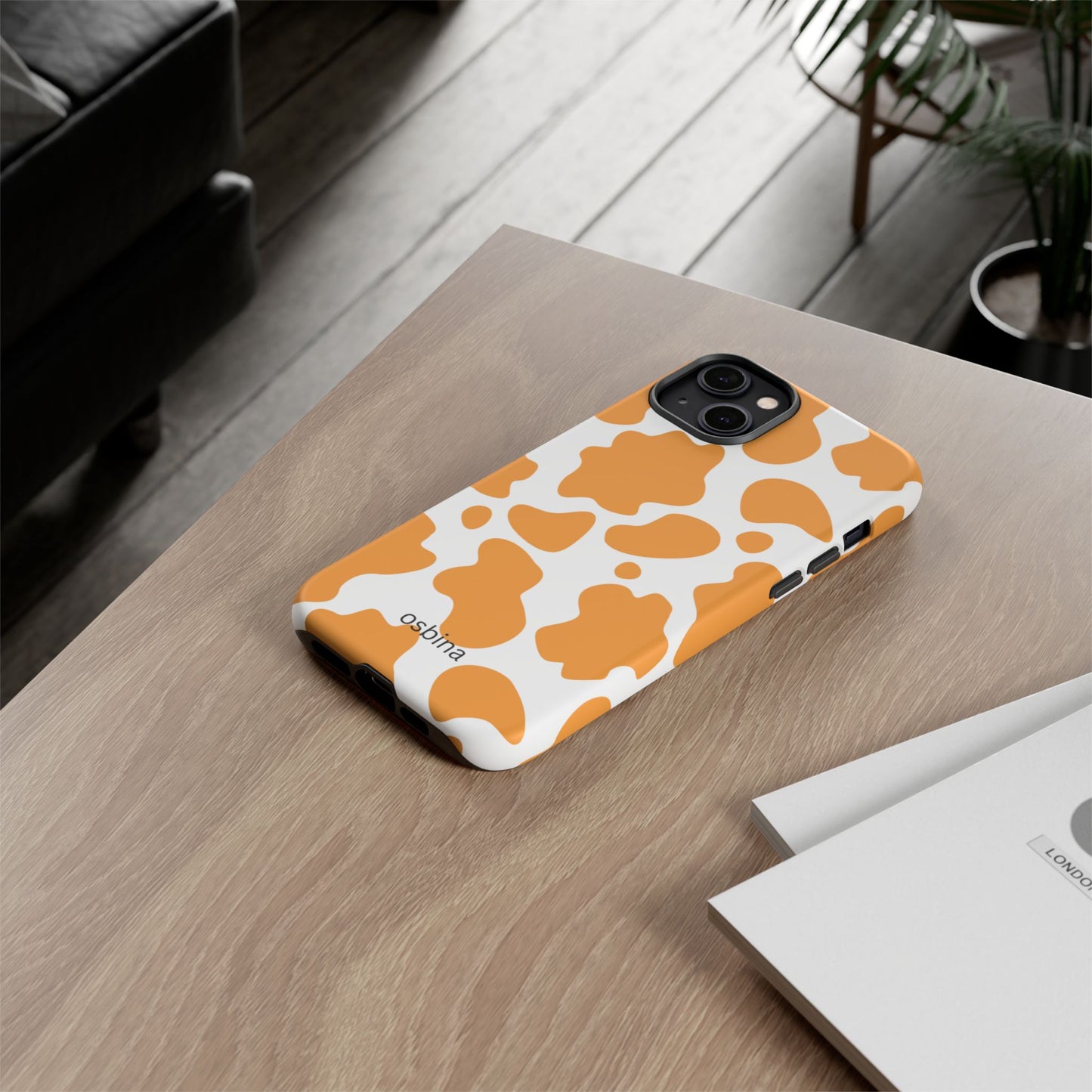 osbina | Holy Cow, It’s Chic — The Orange Cow Print Case | The Season Collective