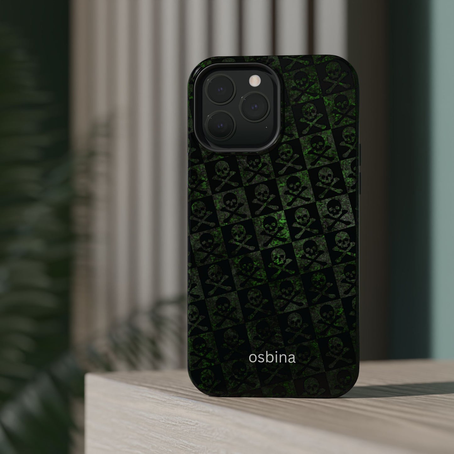 osbina | MagSafe compatible for iPhone | Skull & Crossbones Phone Case | Season Collective Collection