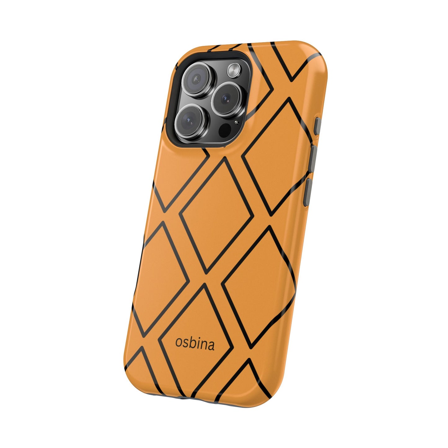 osbina | MagSafe Compatible for iPhone | Diamonds Are Your Phone’s Best Friend — The Orange + Black Diamond Case | The Season Collective