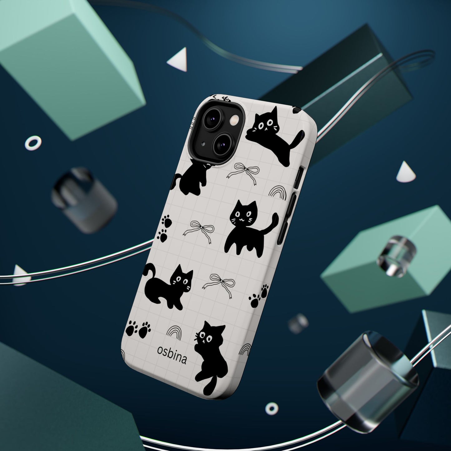 osbina | MagSafe compatible for iPhone | Meow Mode Cat Phone Case | The Season Collective