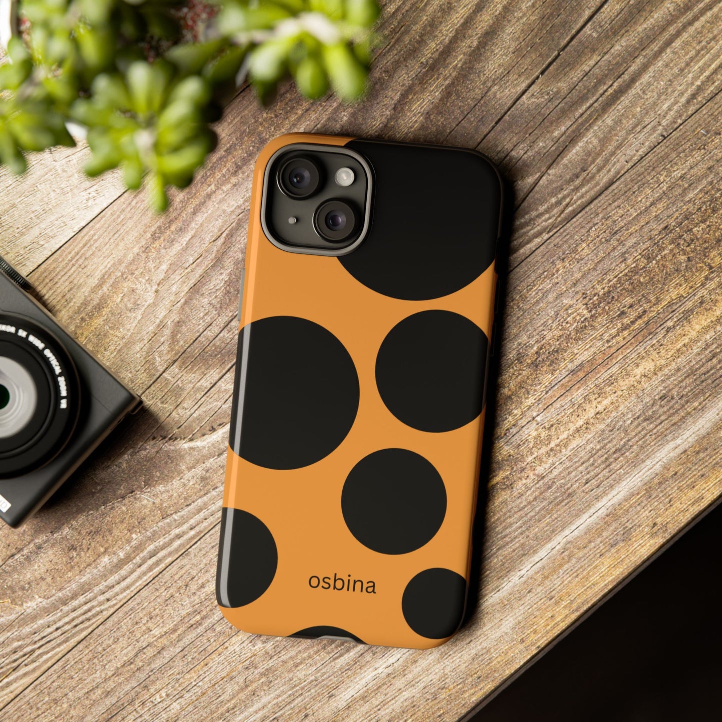 osbina | The Bubble Statement Case in Orange + Black | The Season Collective