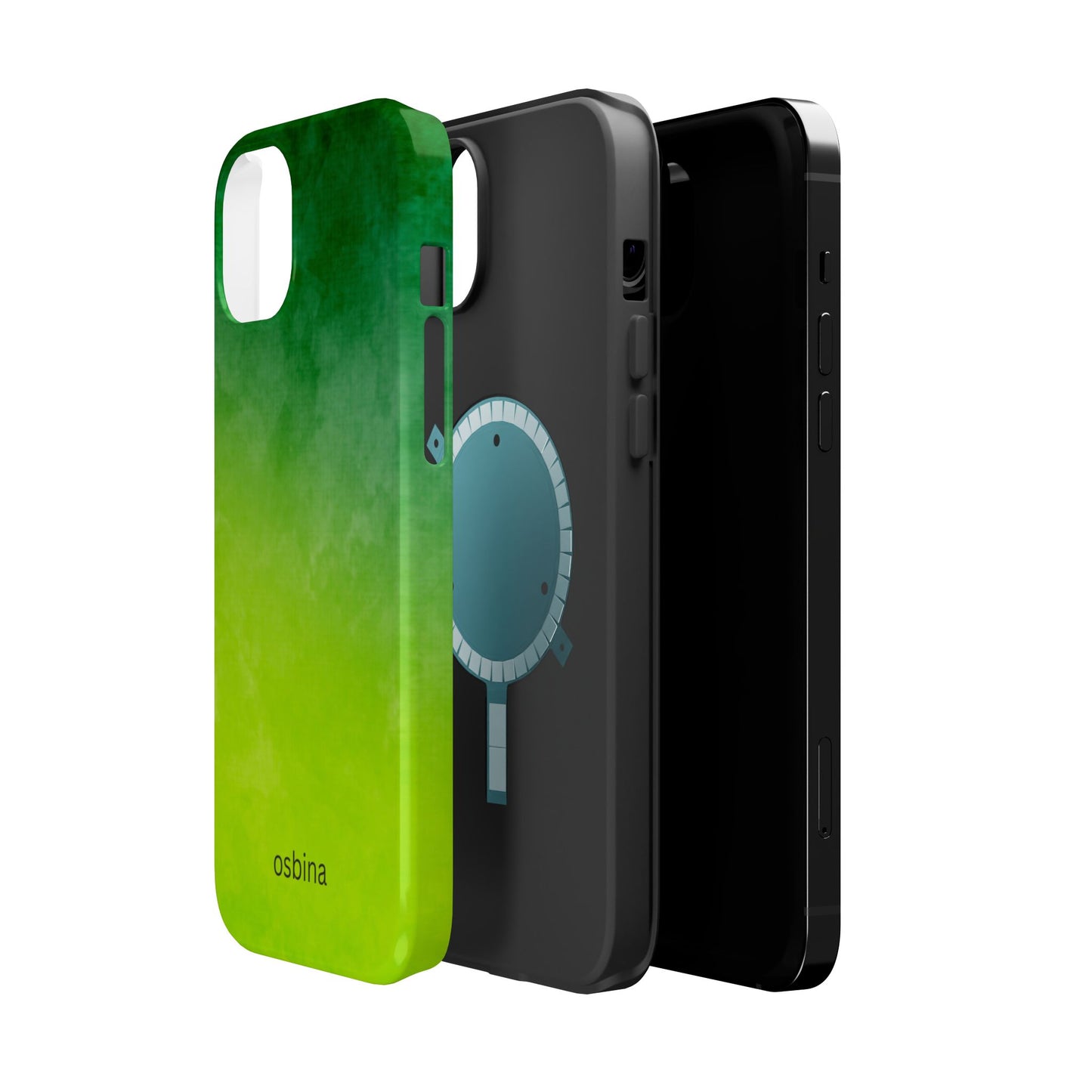 osbina | MagSafe compatible for iPhone | The Verde Glow Phone Case | Color Edit Collection