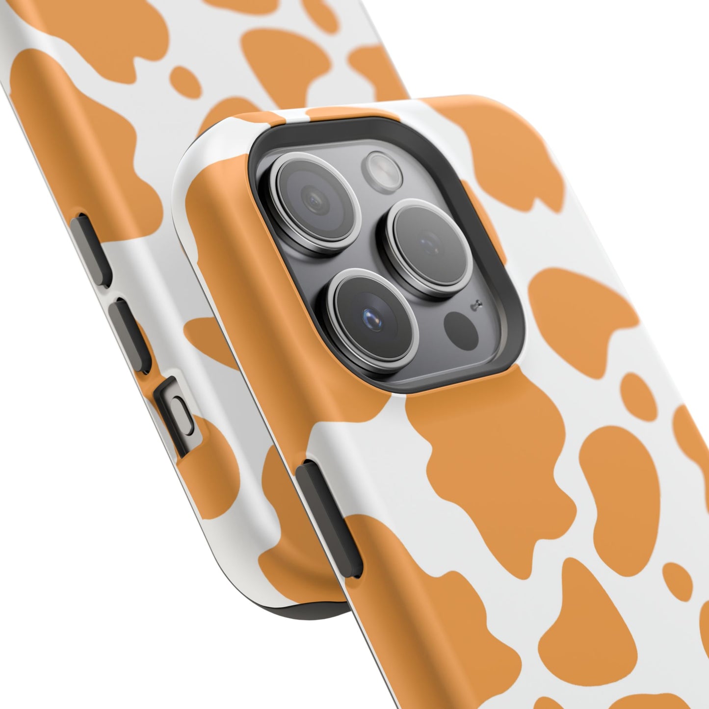 osbina | MagSafe Compatible for iPhone | Holy Cow, It’s Chic — The Orange Cow Print Case | The Season Collective