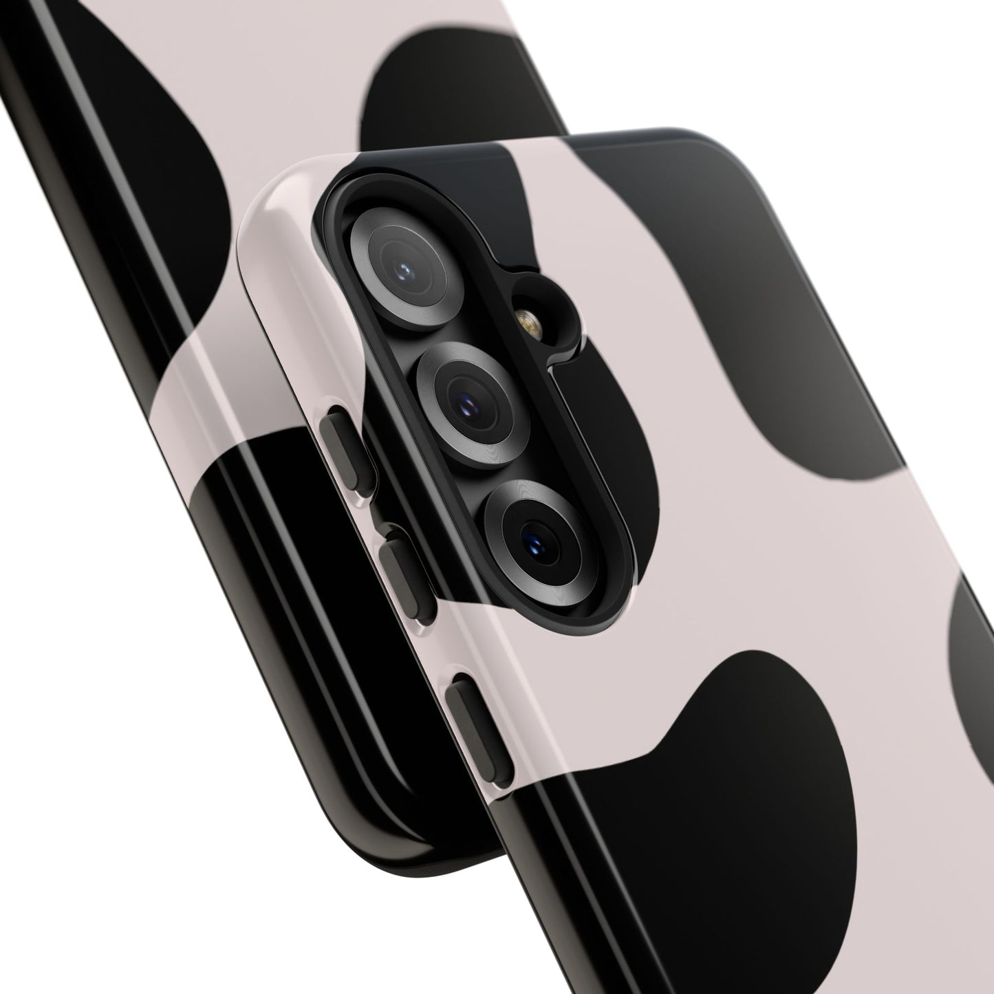 osbina | Prairie Chic Pink & Black Cow Print Phone Case | Modern Muse Collection