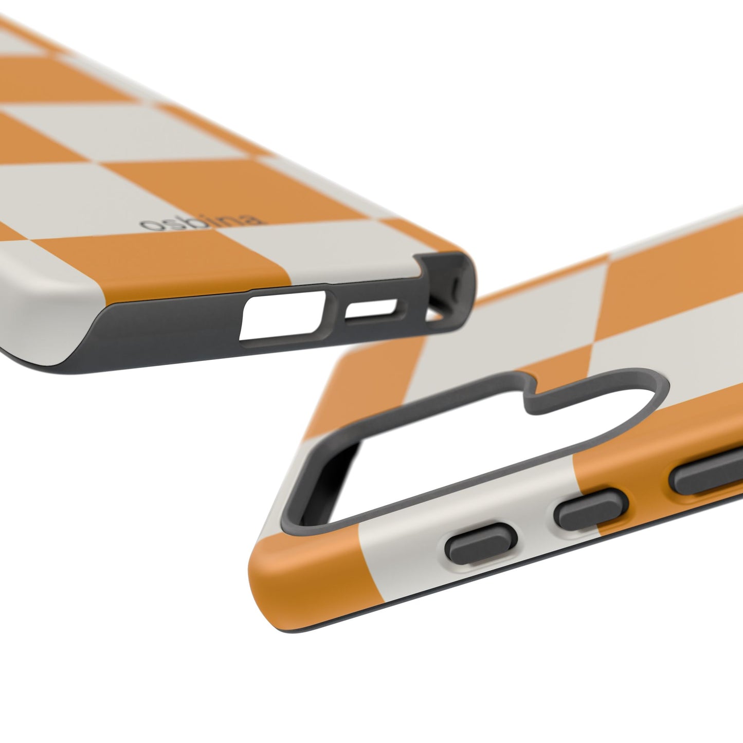 osbina | Check You Out — The Orange + White Check Case | The Season Collective