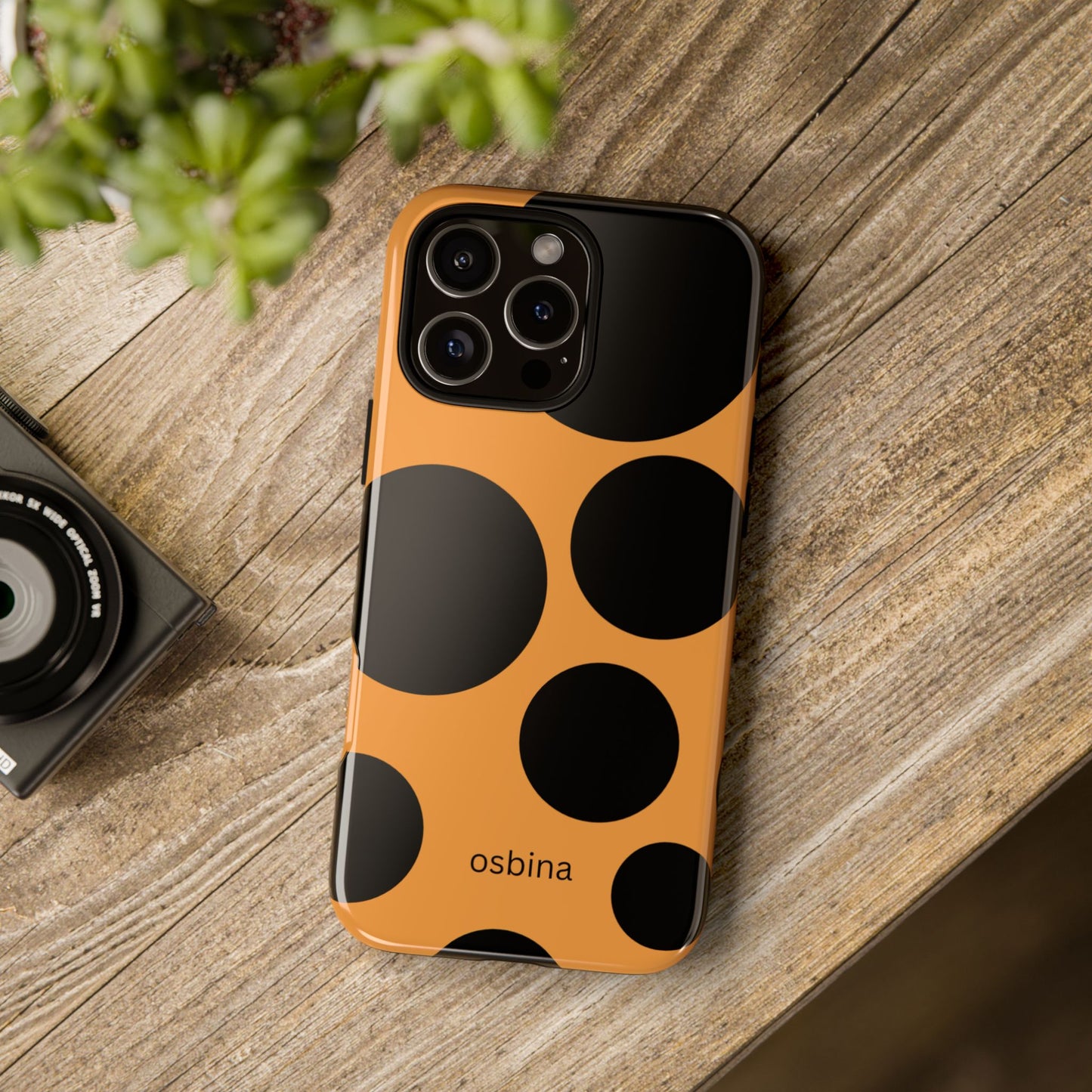 osbina | The Bubble Statement Case in Orange + Black | The Season Collective