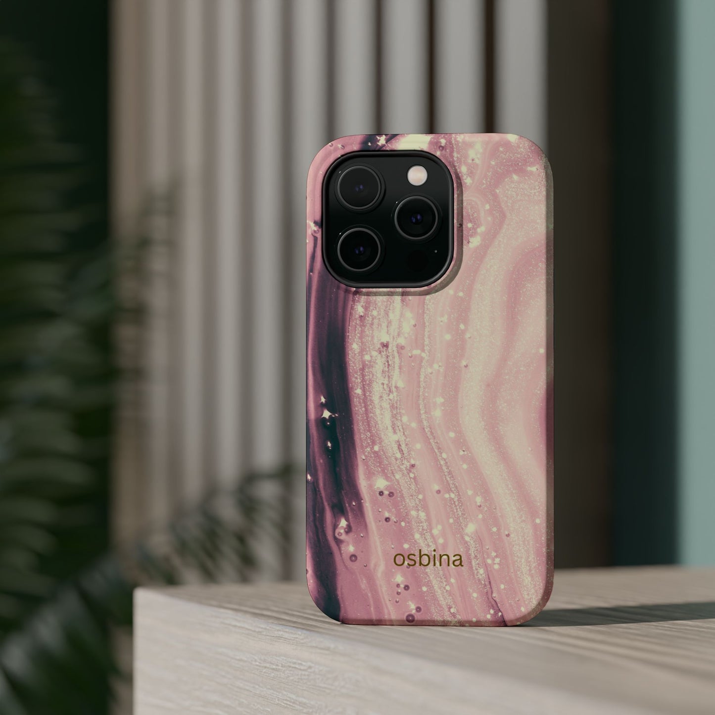 osbina | MagSafe compatible for iPhone | The Amethyst Glow Phone Case | Modern Muse Collection