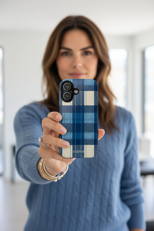 osbina | The Azure Plaid Designer Case