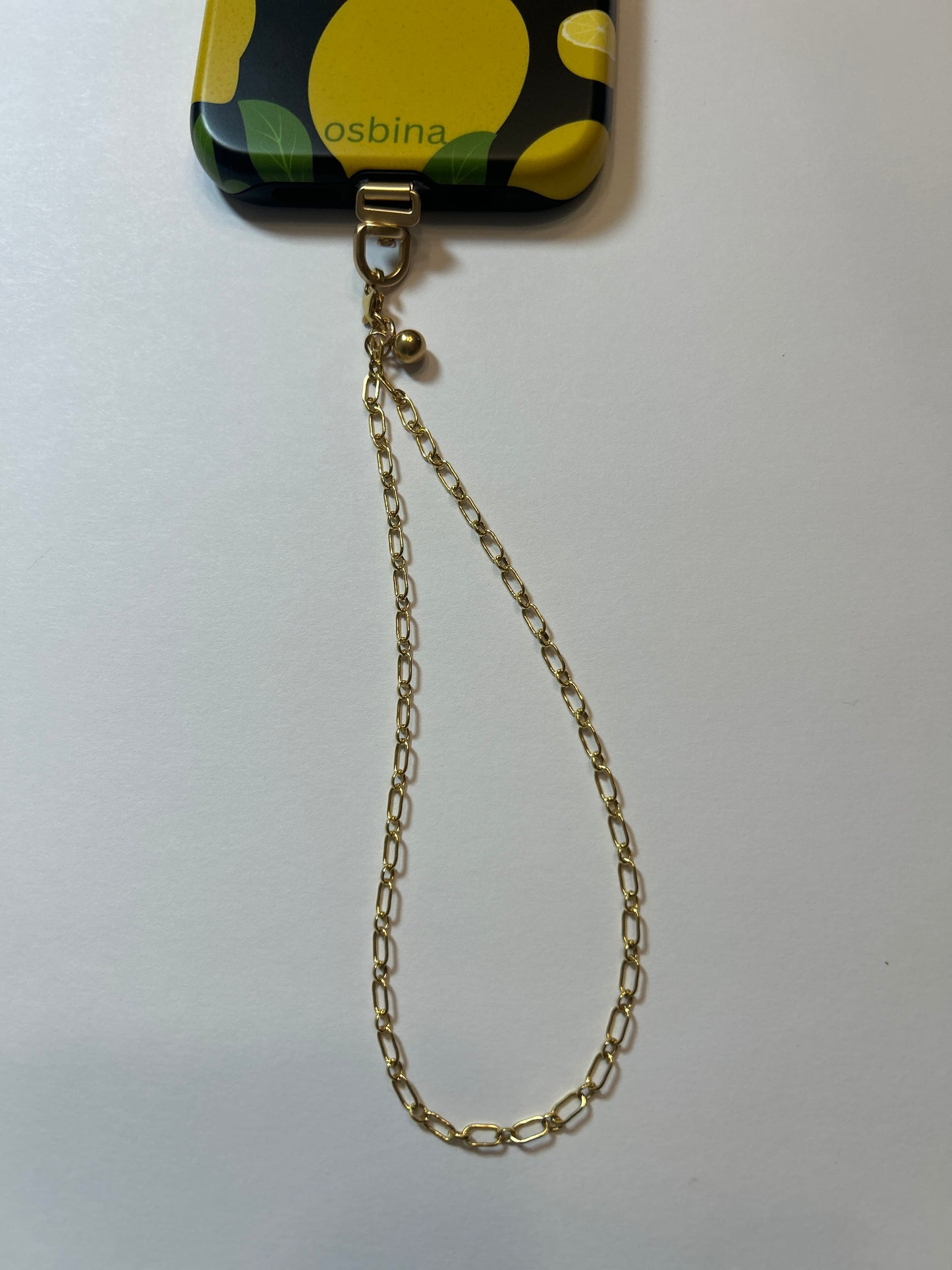 The Golden Drop - Gold Wrist Strap with Ball Charm