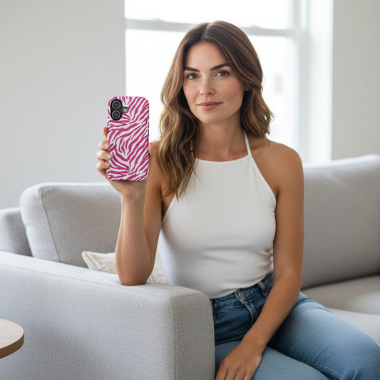 YAYOU The Pink Zebra Designer Case | osbina