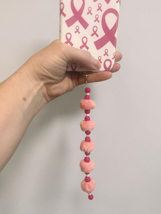 The Pink Ribbon Cloud Charm