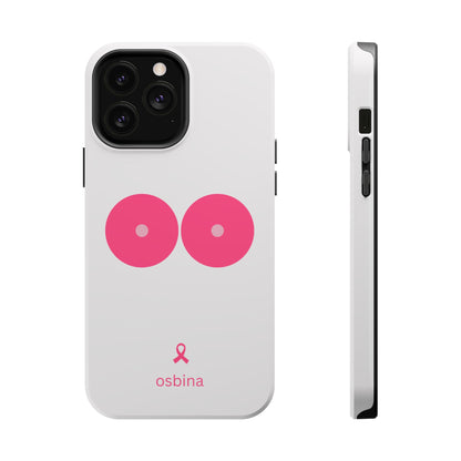 osbina |  MagSafe compatible for iPhone | Limited Edition The Check Your Tatas Case in Light Pink + Soft Pink + Hot Pink | The Pink October Collection | Inspired By