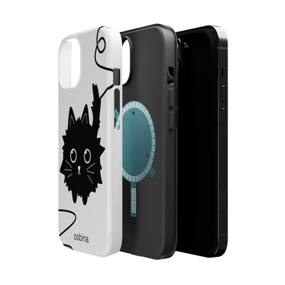 osbina | MagSafe compatible for iPhone | Midnight Couture Cat Phone Case | Season Collective Collection