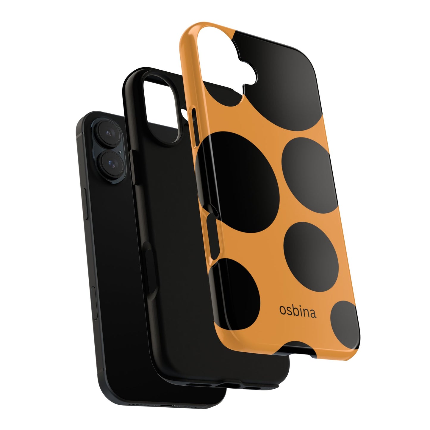 osbina | The Bubble Statement Case in Orange + Black | The Season Collective