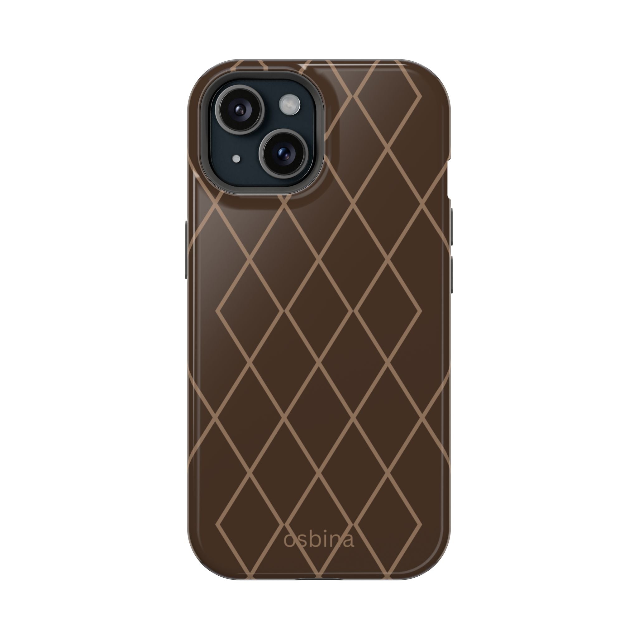 osbina | MagSafe for iPhone | Diamond Espresso Designer Case