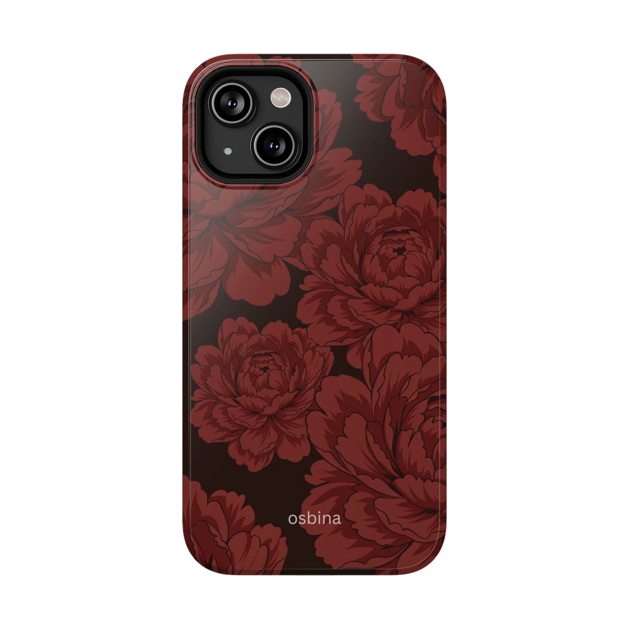 osbina | Oxblood Peony Designer Case