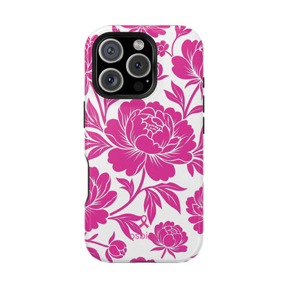 YAYOU MagSafe for iPhone | Peonies in Pink Designer Case | osbina
