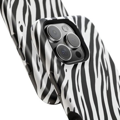 osbina | MagSafe Compatible for iPhone | The Bengal Bold Stripe Case in White + Black | The Season Collective
