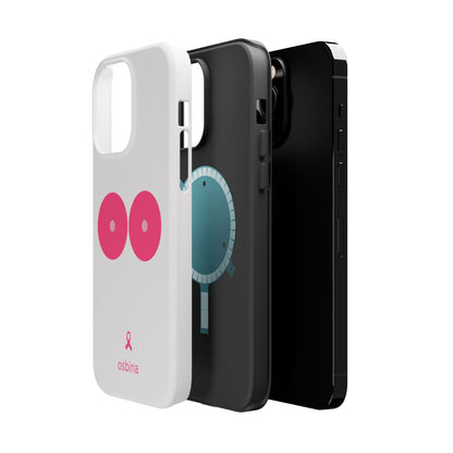 osbina |  MagSafe compatible for iPhone | Limited Edition The Check Your Tatas Case in Light Pink + Soft Pink + Hot Pink | The Pink October Collection | Inspired By