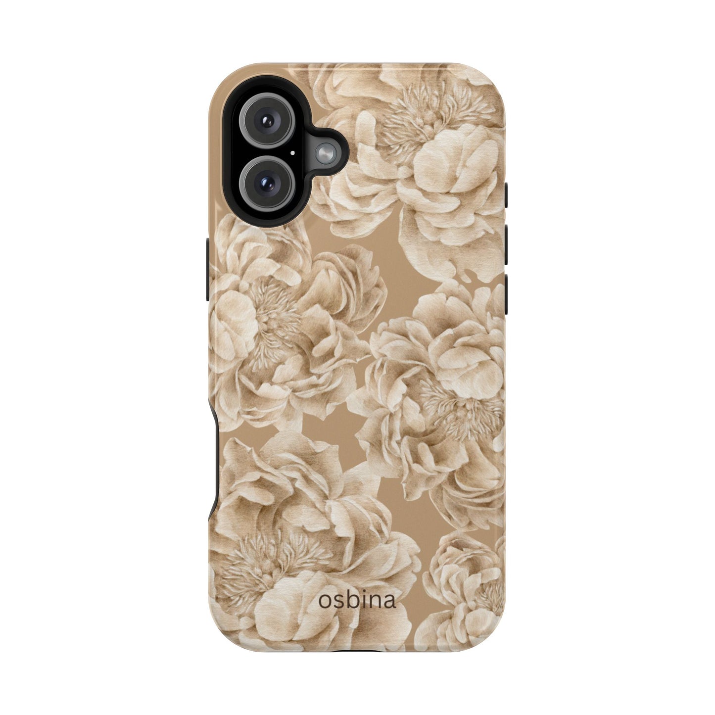 osbina | MagSafe for iPhone | Peony Latte Designer Case