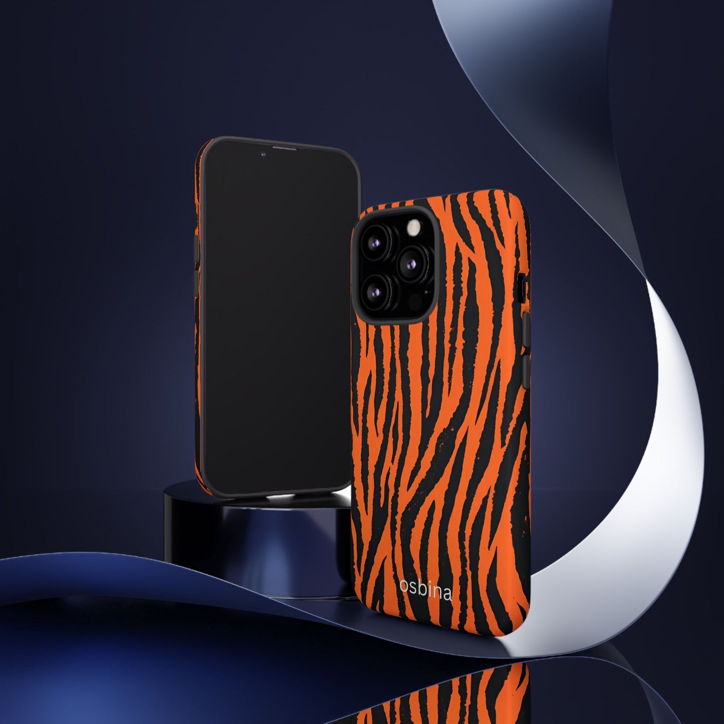 osbina | Tiger, But Make It Chic — The Bengal Stripe Case in Orange + Black | The Season Collective