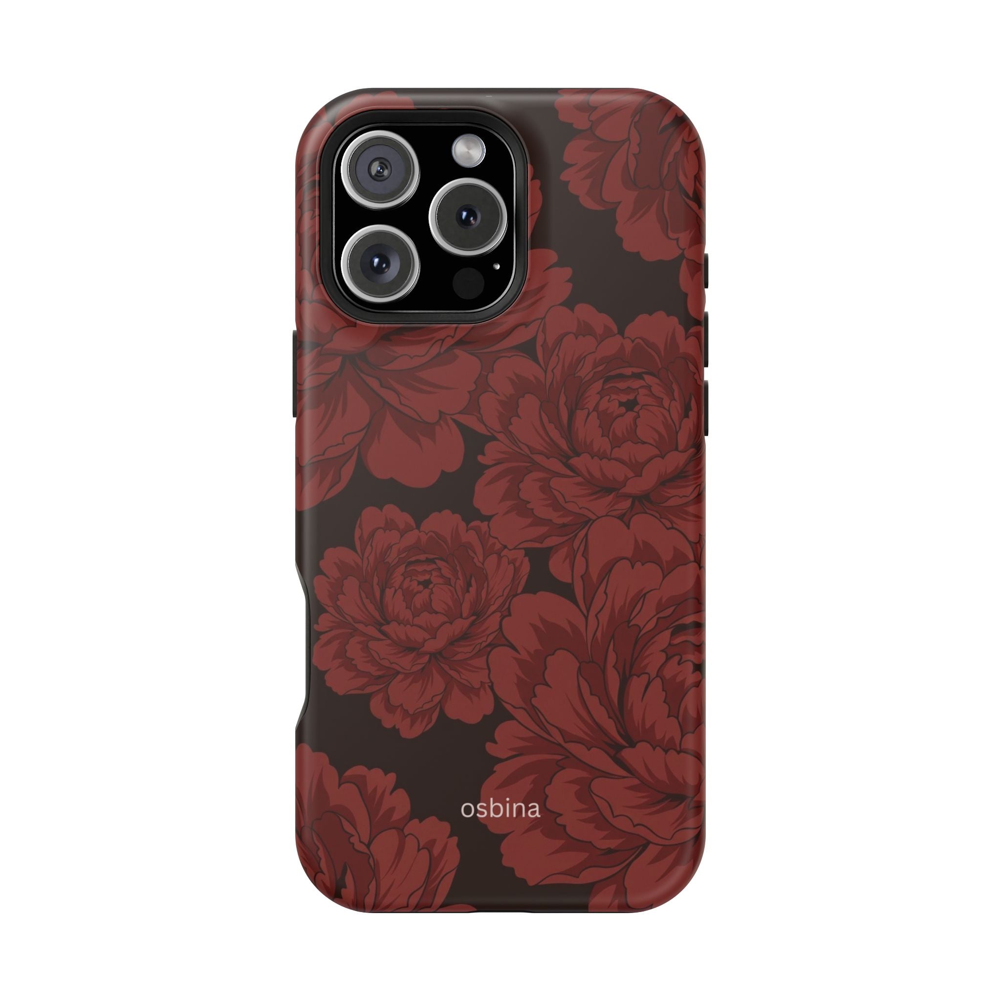 osbina | Oxblood Peony Designer Case