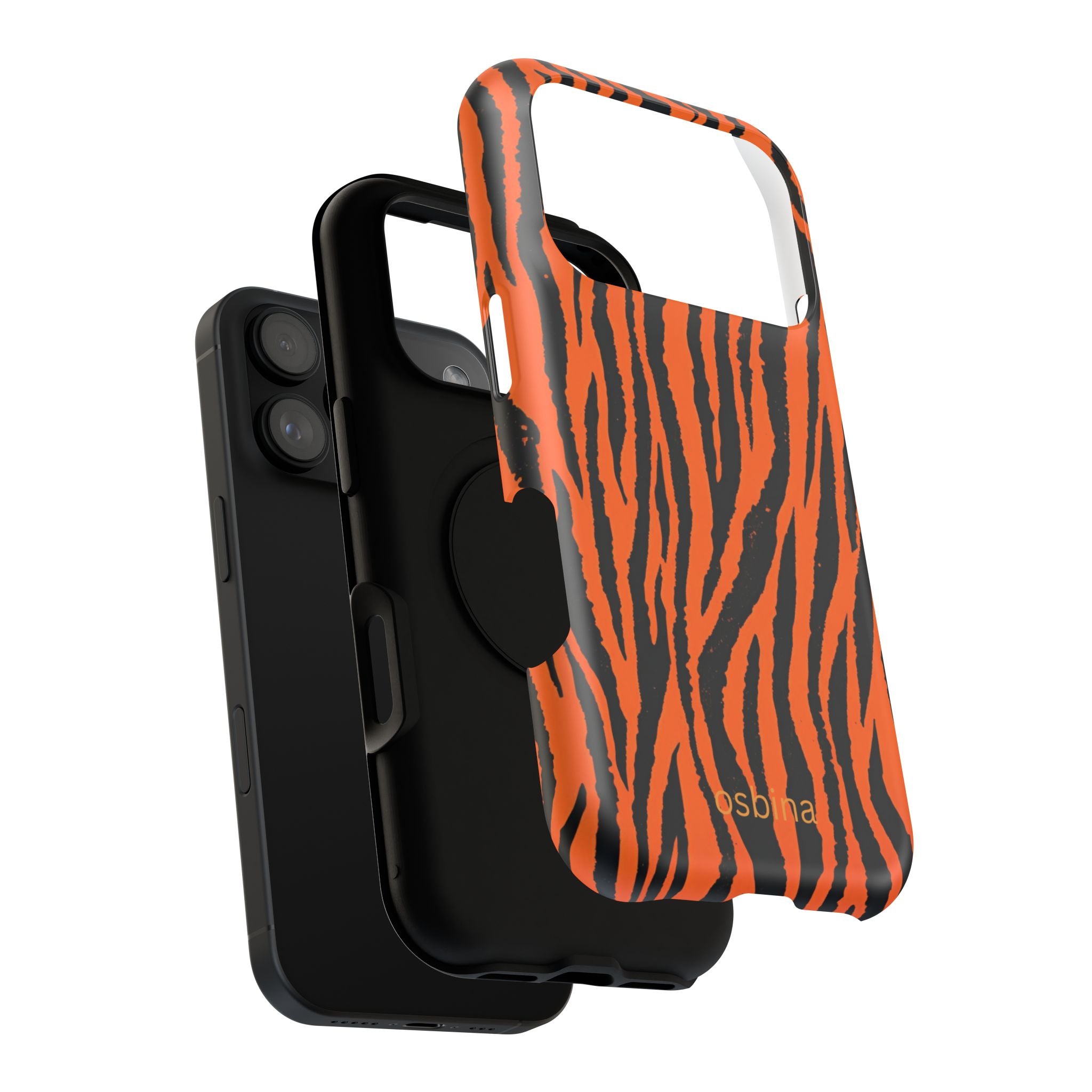 osbina | Tiger, But Make It Chic — The Bengal Stripe Case in Orange + Black | The Season Collective