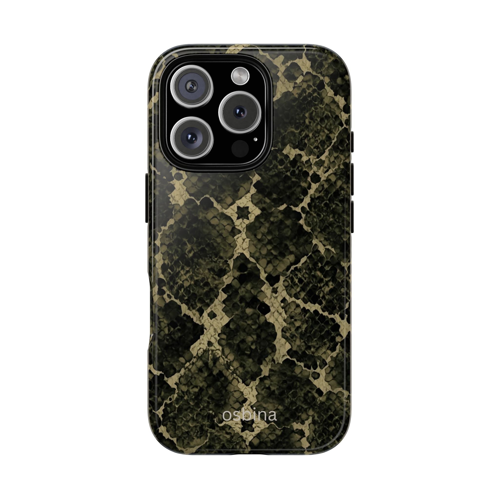 osbina | The Olive Snakeskin Designer Case
