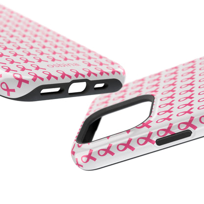 osbina |  MagSafe compatible for iPhone | Limited Edition The Side By Side Pink Ribbons Case in Light Pink + Soft Pink + Hot Pink | The Pink October Collection | Inspired By