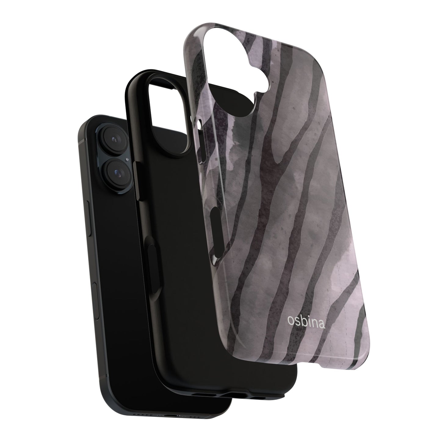 osbina | Stripes on Point — The Muted Gray + Black Tiger Case | The Season Collective