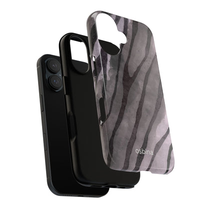 osbina | Stripes on Point — The Muted Gray + Black Tiger Case | The Season Collective
