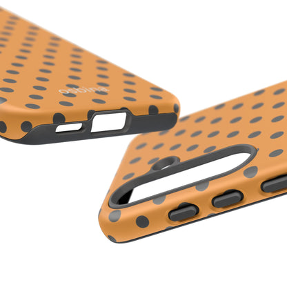 osbina | Spot On Chic — The Orange + Black Polka Dot Case | The Season Collective