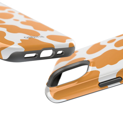 osbina | MagSafe Compatible for iPhone | Holy Cow, It’s Chic — The Orange Cow Print Case | The Season Collective