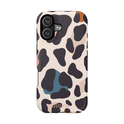 osbina | MagSafe compatible for iPhone | Leopard Luxe Color Pop Leopard Print Phone Case | Modern Muse Collection