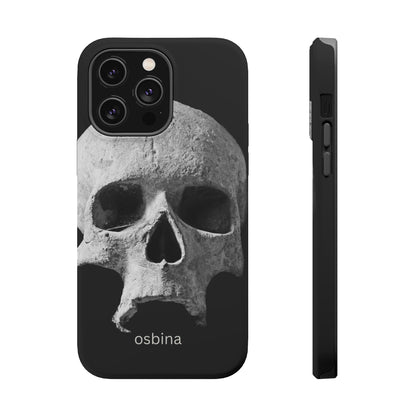 osbina | MagSafe compatible for iPhone | White Skull Phone Case | Season Collective Collection